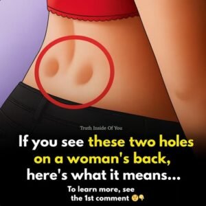 Read more about the article If you have these two holes in your back, it means you don’t…See more